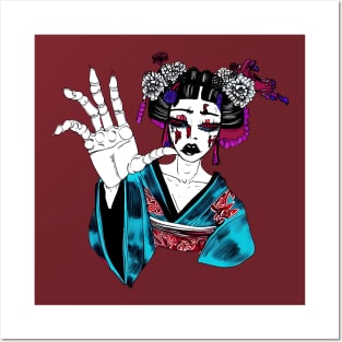 Weird Japanese Geisha, Weirdcore Drawing Posters and Art